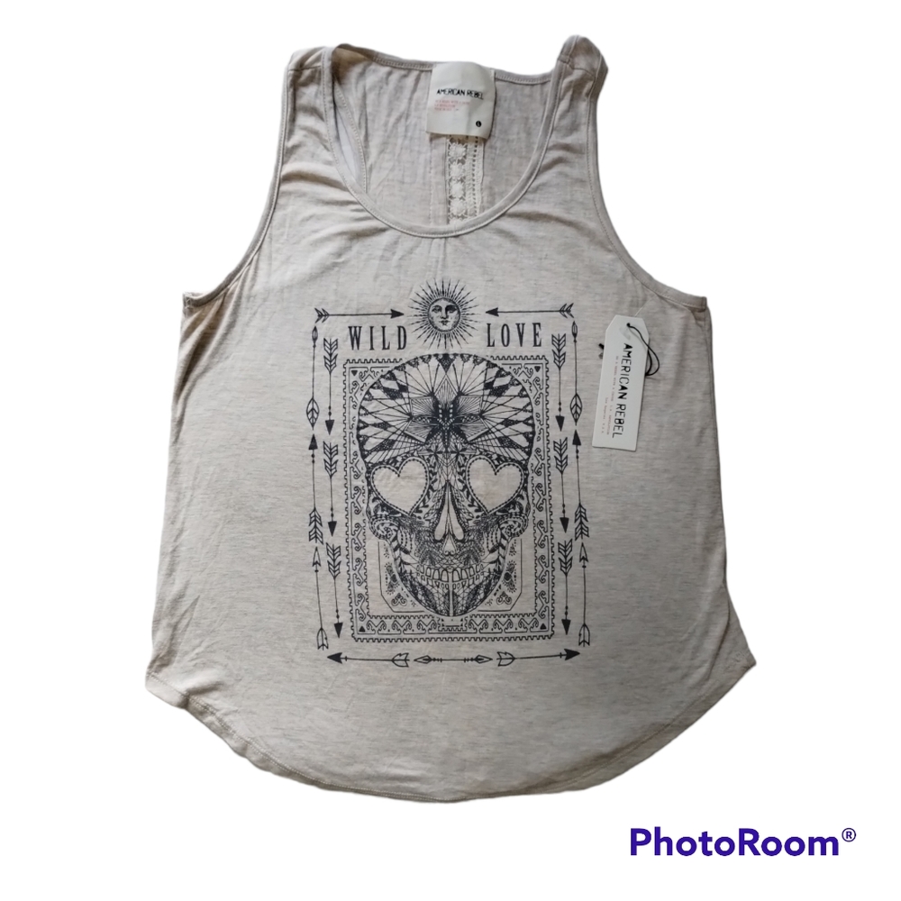 Women's Boho Skull Tank Top